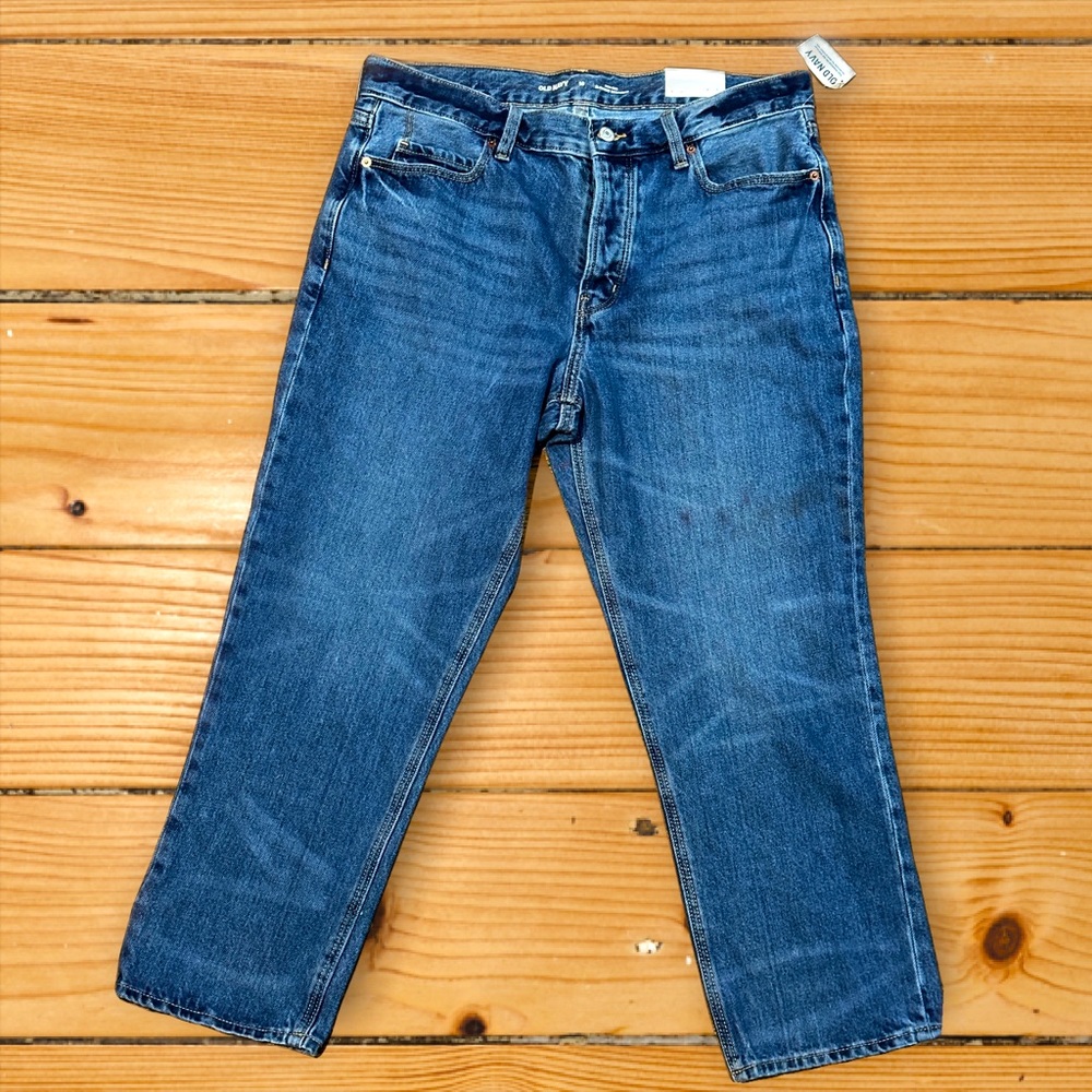 High-Rise Slouchy Straight Jeans